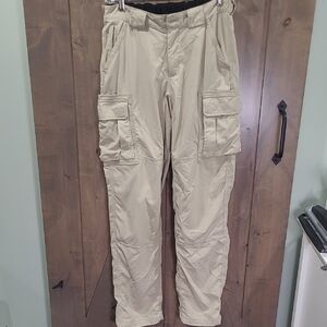 Duluth Trading Co. Beige Nylon Cargo Pants M